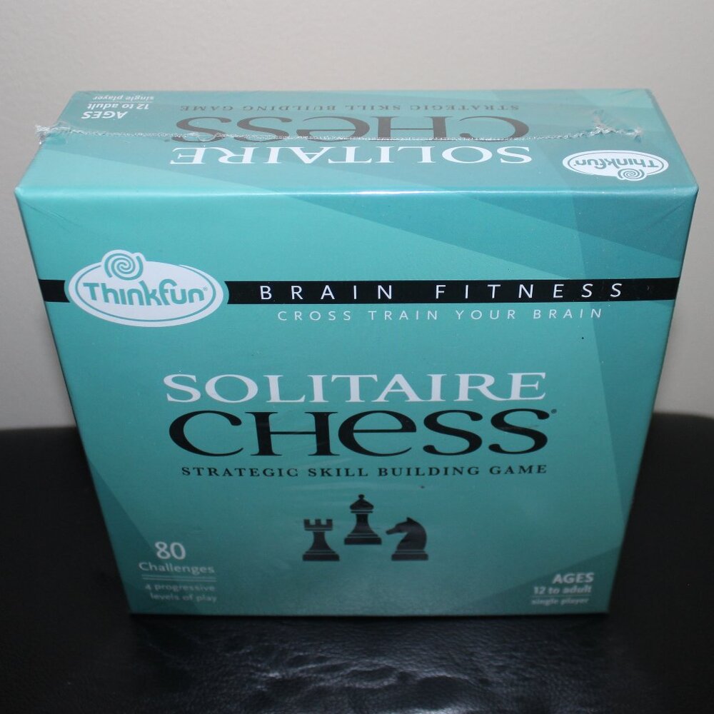 3/$88❤️new ThinkFun SOLITAIRE CHESS Brain Fitness Strategic Skill Building Game